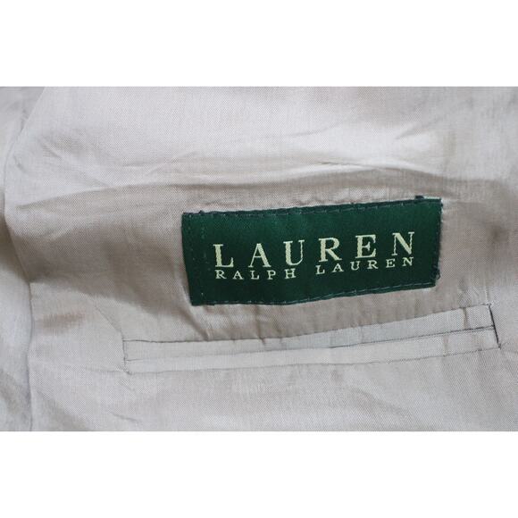Lauren Ralph Lauren Blazer Mens 44L Herringbone Wool 2 Button Single Breasted - Picture 6 of 11
